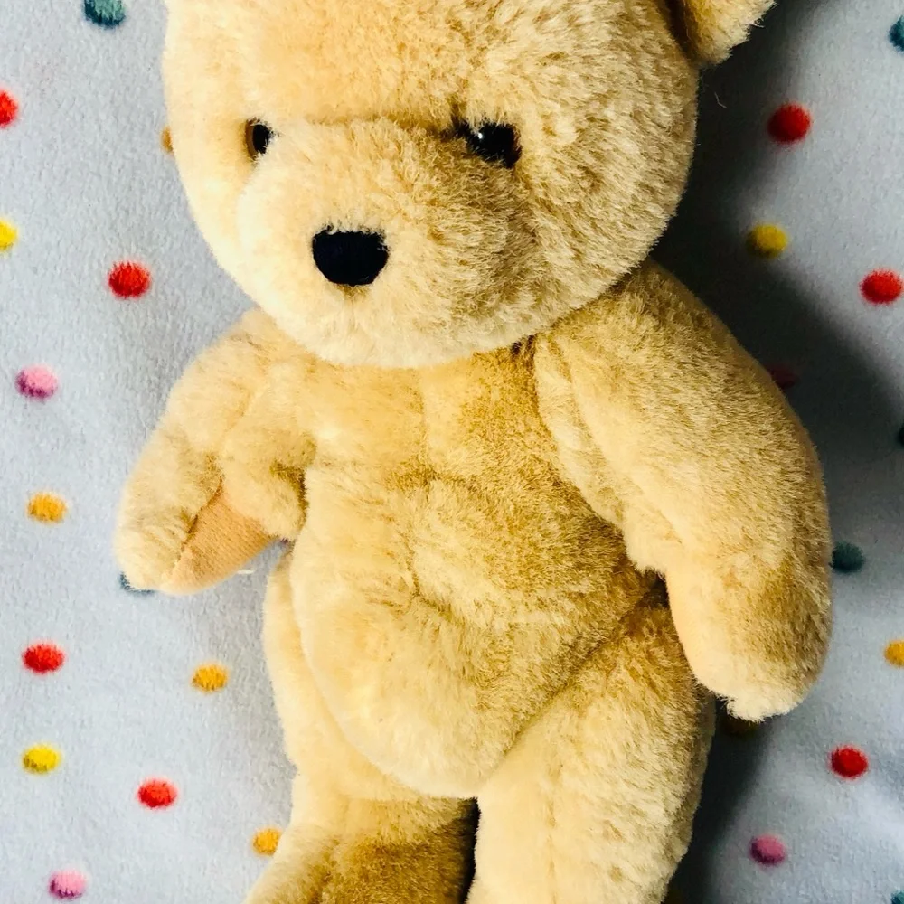Vintage Anco Teddy Bear Jointed Plush Stuffed Animal made in Taiwan